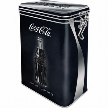 Coca cola sign good taste voorraadblik clip box