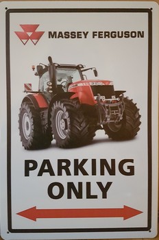 Massey ferguson parking only metaal