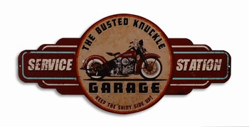 Motor garage service station metalen wandbord