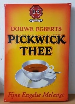 Pickwick thee douwe egberts model OOR emaille