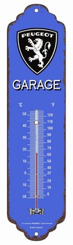Peugeot garage thermometer metaal