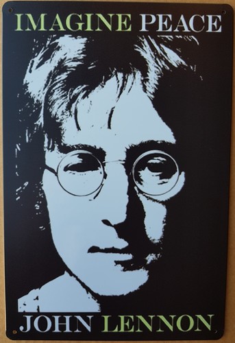 John lennon imagine  Peace wandbord