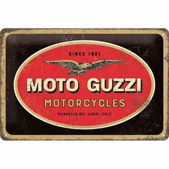 Moto Guzzi logo motorcycles metalen relief bord