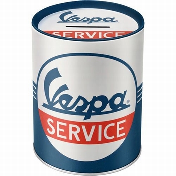 Vespa service spaarpot metaal