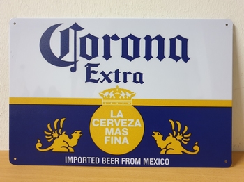 Corona extra metalen reclamebord