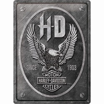Harley Davidson adelaar eagle grijs metalen relief r