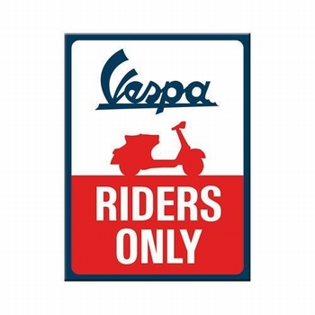 Vespa riders only magneet