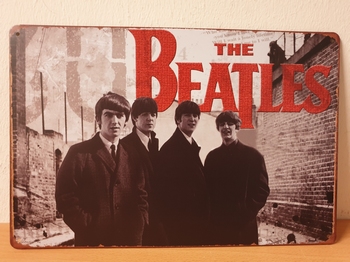 The beatles rode letters metalen wandbord
