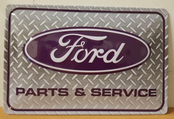 Ford parts en service metalen wandbord RELIEF