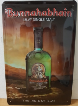 Bunnahabhain single malt  metalen reclamebord RELIEF