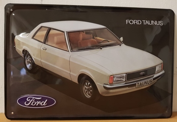 Ford taunus metalen reclamebord RELIEF