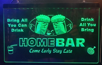 Home bar bring all you can groene led lamp mancave ver