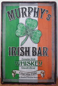 Murphy's irish whiskey bar reclamebord metaal
