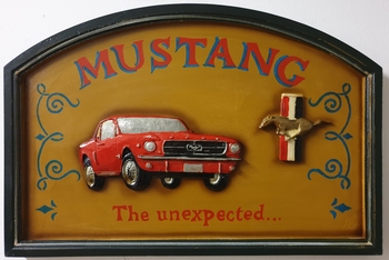 Ford mustang houten pubbord wandbord