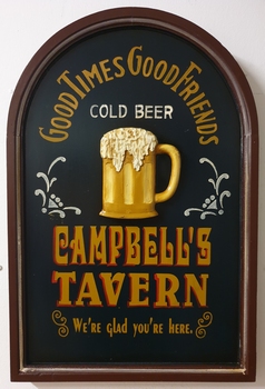 Cambell's tavern good times friends pubbord houten w