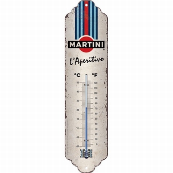 Martini L'aperitivo racing stripes metalen thermomet