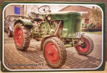 Fendt dieselross f15 foto Reclamebord metaal