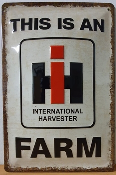 International harvester this is an farm metalen relief