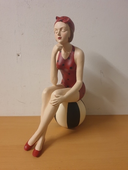 Retro badpak dame vrouw op bal