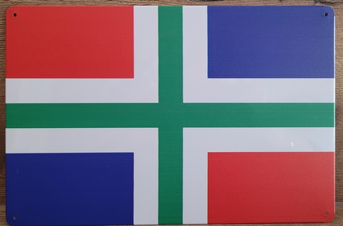 Groningen vlag Provincie metalen reclamebord