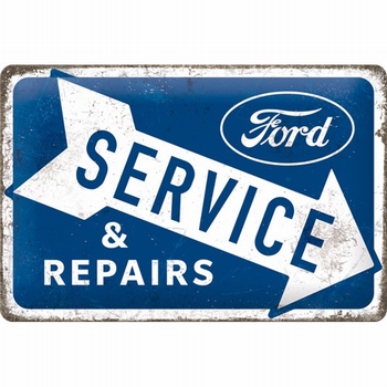 Ford service en repairs metalen relief bord