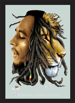 Bob Marley leeuw lion spiegel