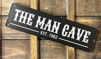 The Man Cave est 1982 reclamebord van metaal