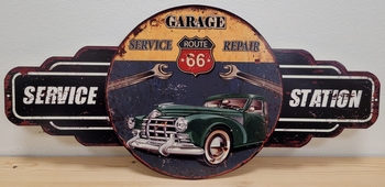 Garage auto service station uitgesneden