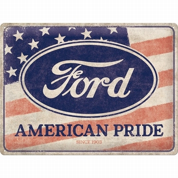 Ford american pride US flag metalen reliëf reclamebord