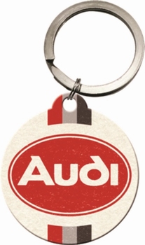 Audi sleutelhanger key chain rond