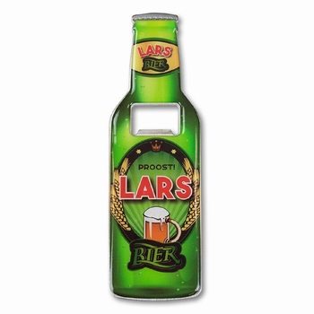 Lars metalen bieropener met magneet