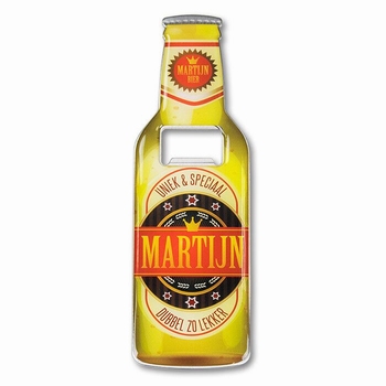 Martijn metalen bieropener met magneet