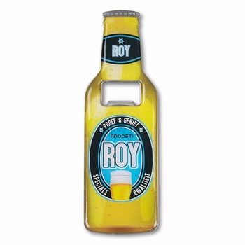 Roy metalen bieropener met magneet