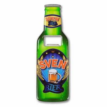Sven metalen bieropener met magneet