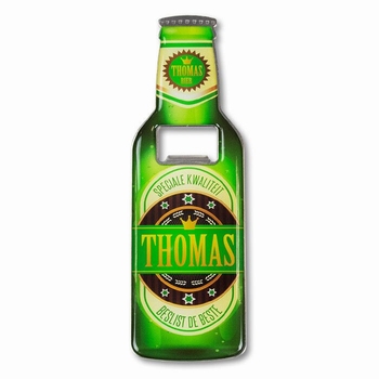Thomas metalen bieropener met magneet