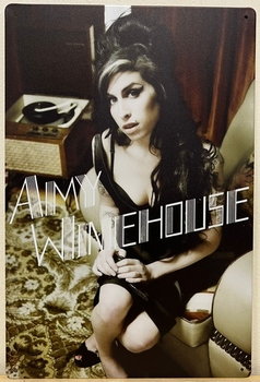 Amy Winehouse metalen reclamebord