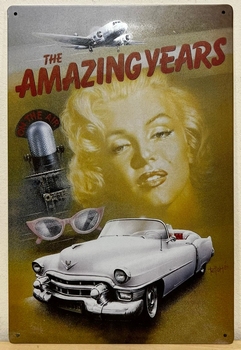 Marilyn Monroe the Amazing Years metalen reclamebord