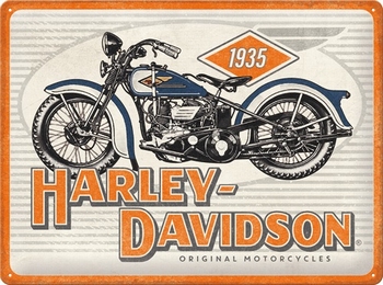 Harley davidson original motorcycles 1935 metalen reclame