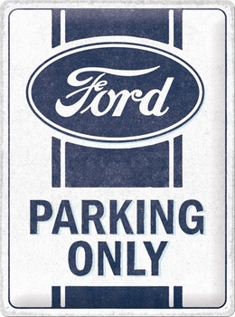 Ford parking only metalen wandbord met relief