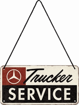 Mercedes truck service metalen bord hanging sign