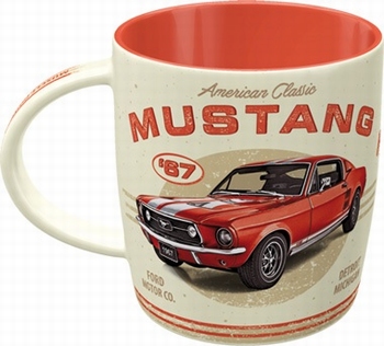 Ford mustang gt 1967 red mok beker
