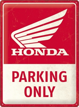 Honda parking only metalen wandbord reclamebord relief