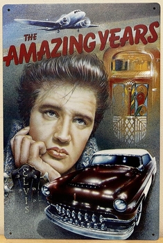 Elvis Presley Amazing years reclamebord van metaal