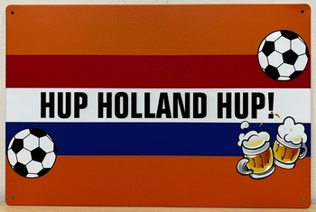 Hup Holland Hup vlag metalen reclamebord