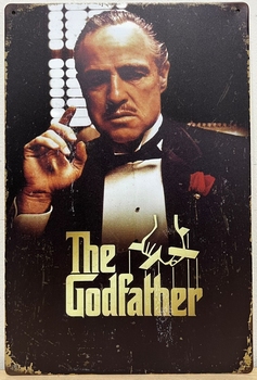 The Godfather kleur reclamebord metaal