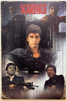 Scarface Collage kleur reclamebord metaal