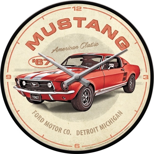 Ford mustang gt1967 wandklok