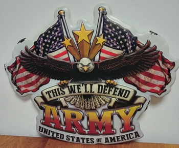 Army usa adelaar wandbord metaal