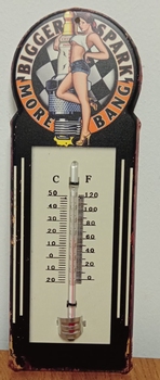 Bigger sparkle metalen thermometer