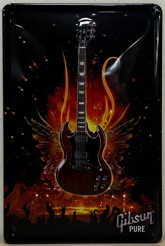 Gibson Gitaar metalen wandbord